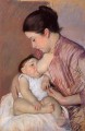 Maternidad madres hijos Mary Cassatt